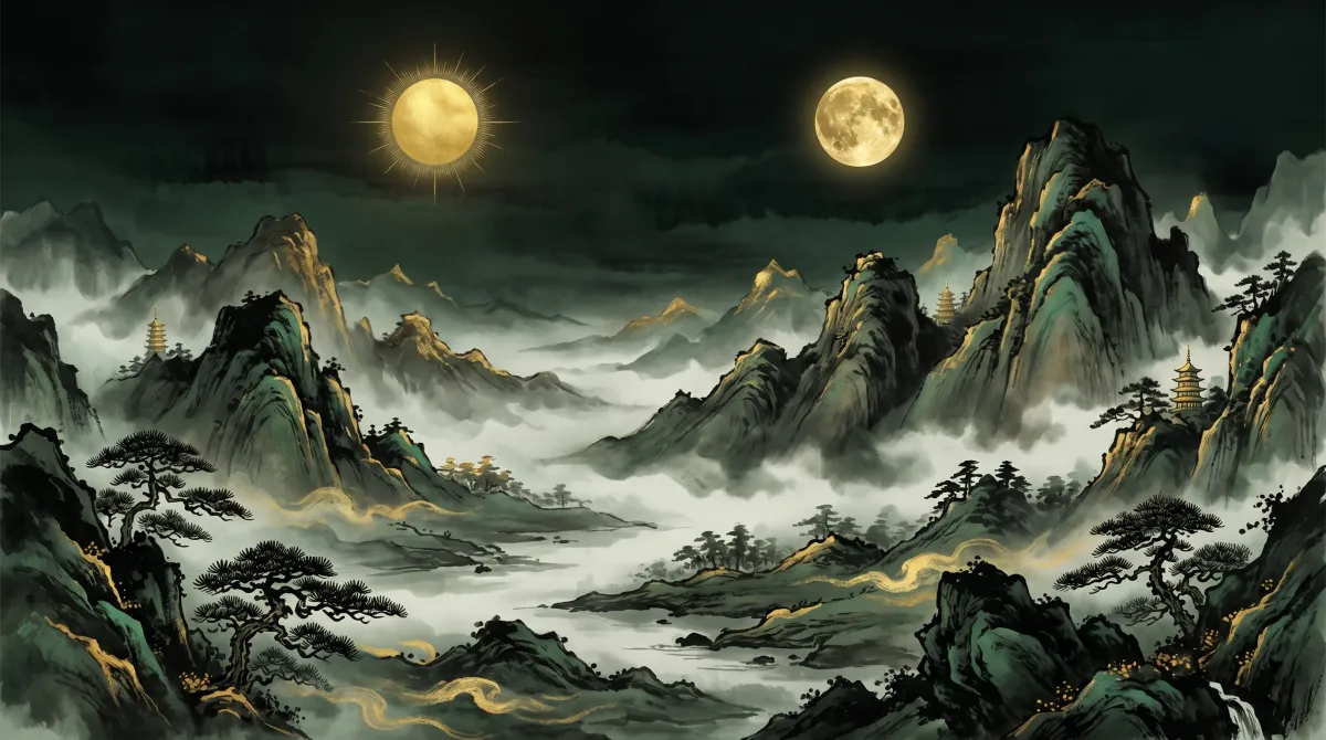 天長地久——道家水墨意境