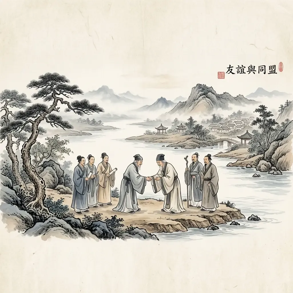 水地比——結盟水墨意境