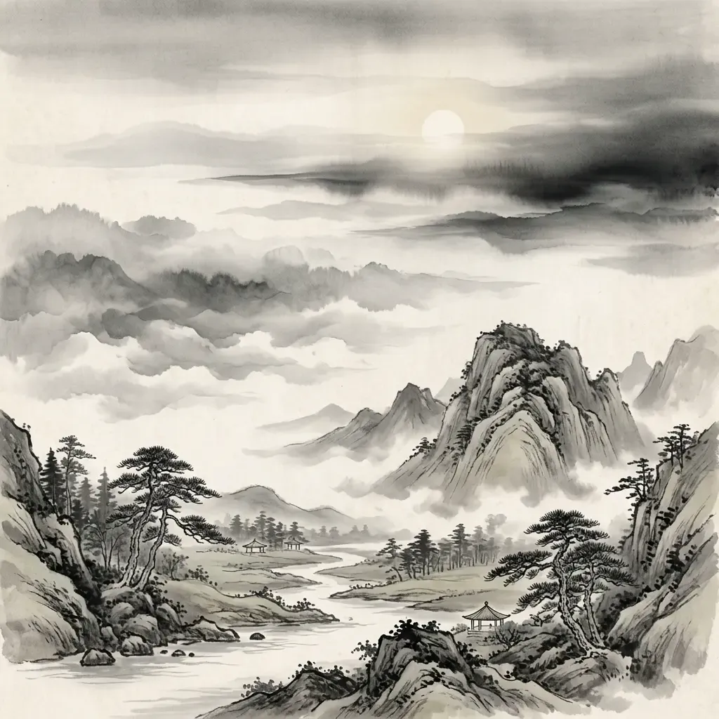 地天泰——和諧通達水墨意境