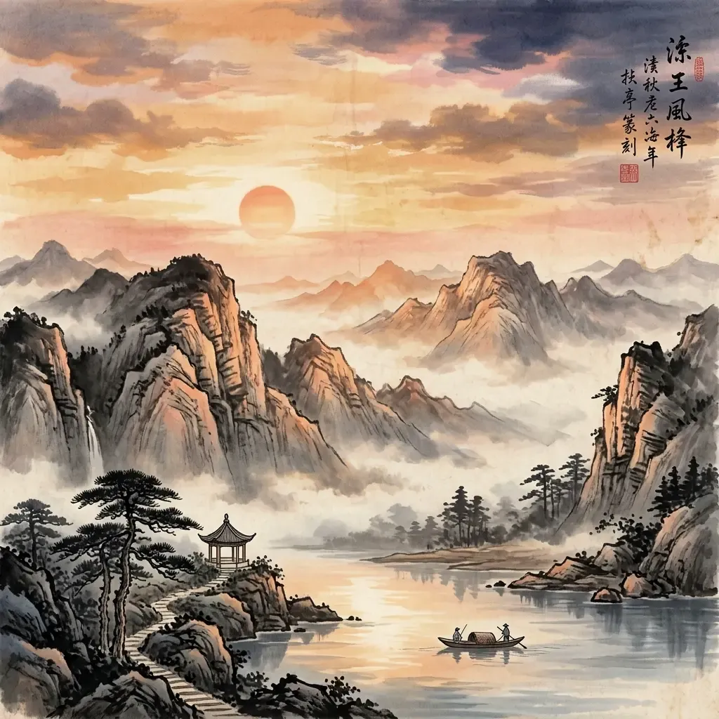 山火賁——美化潤色水墨意境