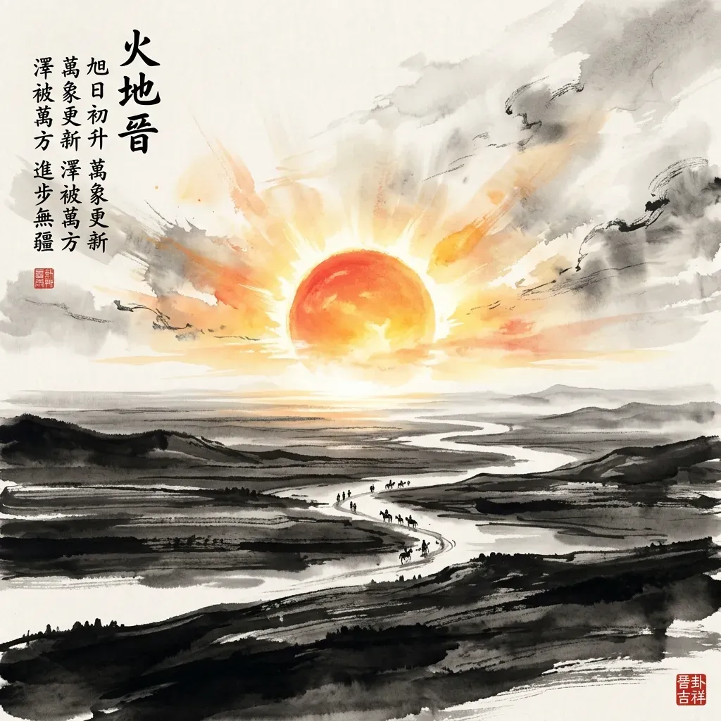 火地晉——進展水墨意境