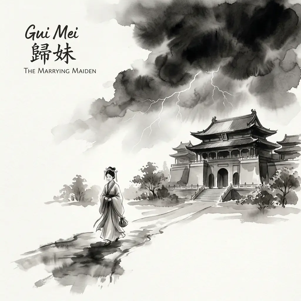 雷澤歸妹——失序與妥協水墨意境