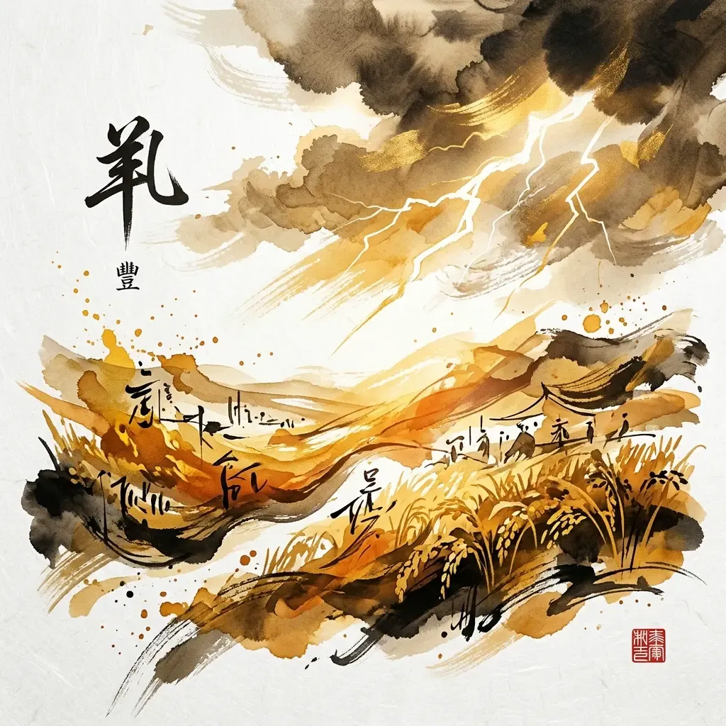 雷火豐——盛極巔峰水墨意境