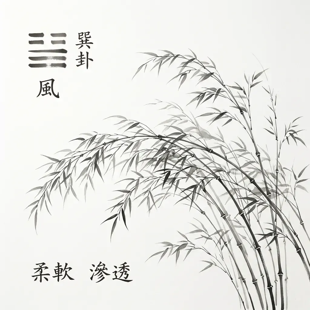 巽為風——滲透與順從水墨意境