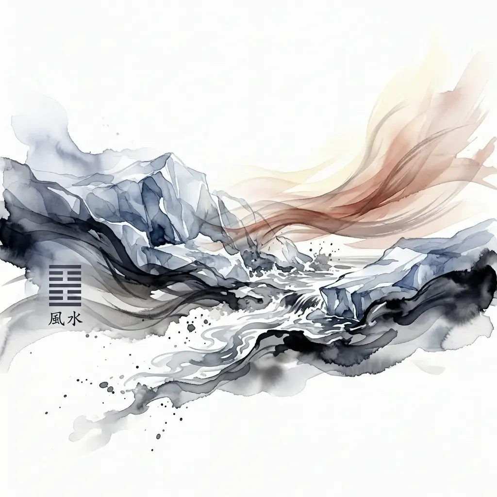 風水渙——渙散與消解水墨意境