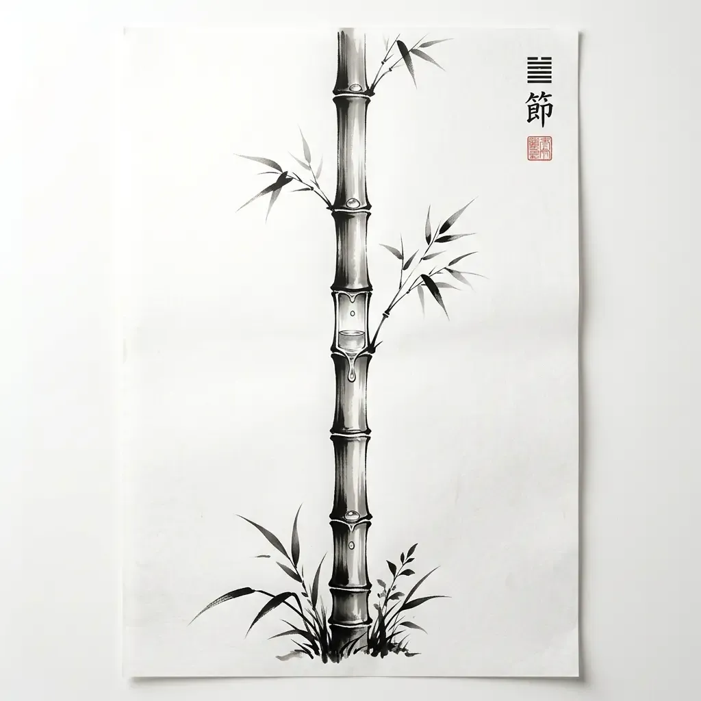 水澤節——節制與邊界水墨意境