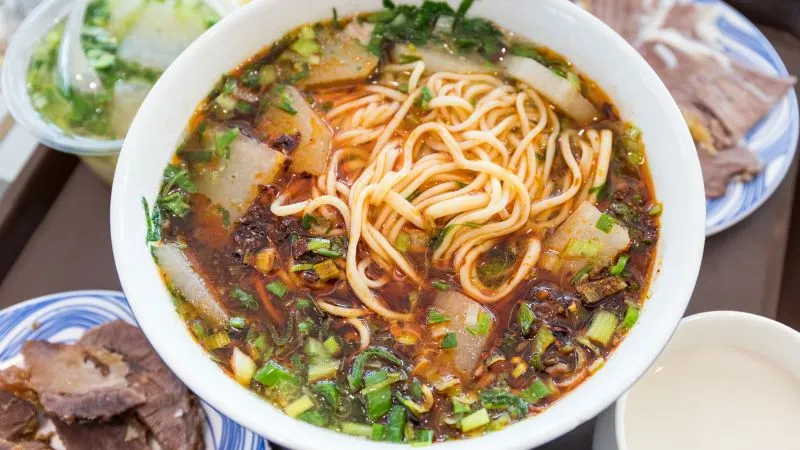 Lanzhou beef noodle soup